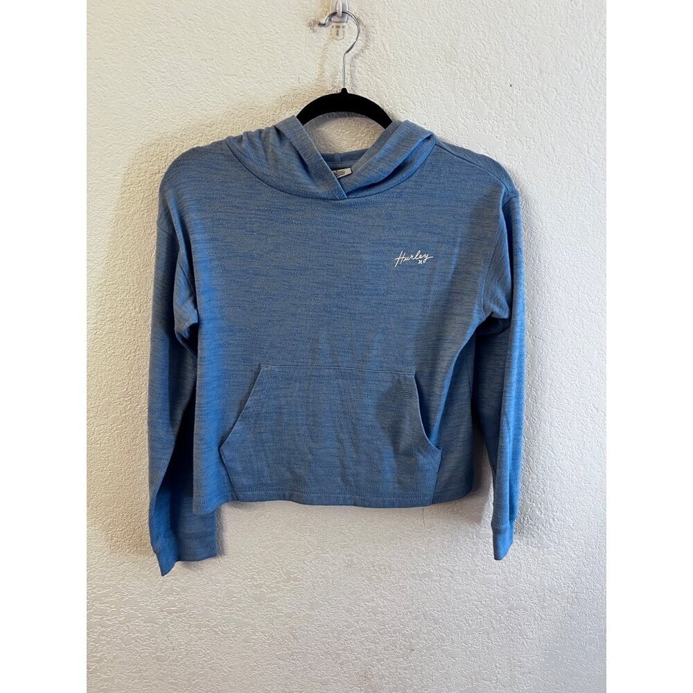 Hurley cropped pullover hoodie teenage girl shirt size large 12-13 years